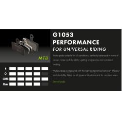 Накладки Galfer велосипед FD455G1053 PERFORMANCE SRAM Guide / G2