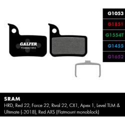 Накладки Galfer велосипед FD469G1053 PERFORMANCE SRAM Code