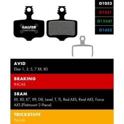 Накладки Galfer велосипед FD427G1455 ROAD SRAM Level