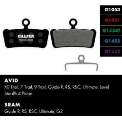 Накладки Galfer велосипед FD459G1053 PERFORMANCE - Pack of 60 (30 Sets)