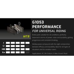 Накладки Galfer велосипед FD496G1053 PERFORMANCE Shimano XTR