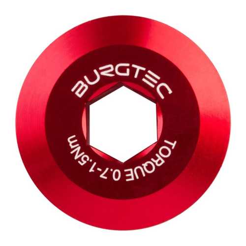 Болт за курбел BURGTEC Shimano Hollowtech II – Race Red