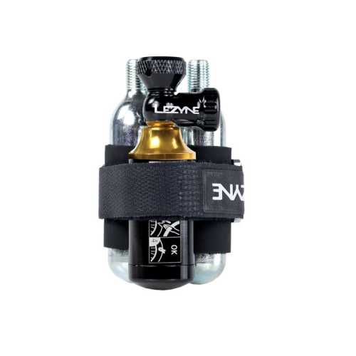 CO2 безкамерна помпа LEZYNE Tubeless Blaster - Black (вкл. 2x20g патрона)