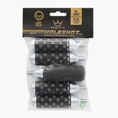 CO2 патрони Peaty's Holeshot - 25g (пакет от 5) MTB