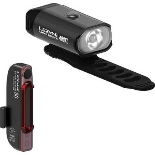 Комплект светлини Lezyne Mini Drive 400XL / Stick Drive – черни
