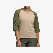 Тениска Race Face Traverse – 3/4 ръкав, DRI-RELEASE, пясъчна, размер M