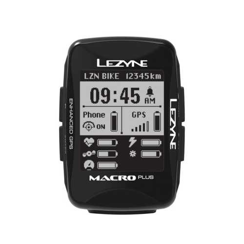 GPS компютър Lezyne Macro Plus – черен