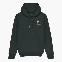 Худи Peaty's Ride Wear – Whippet / тъмносиво, размер L