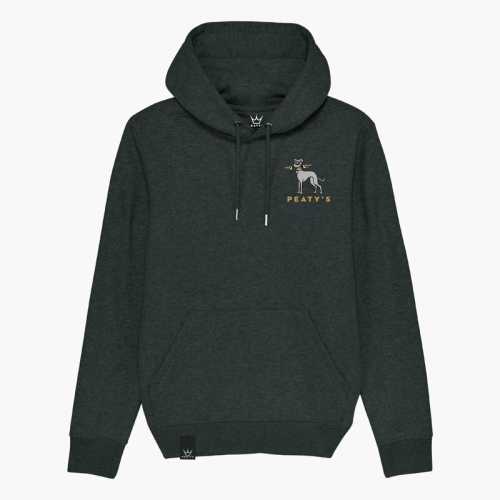 Худи Peaty's Ride Wear – Whippet / тъмносиво, размер L