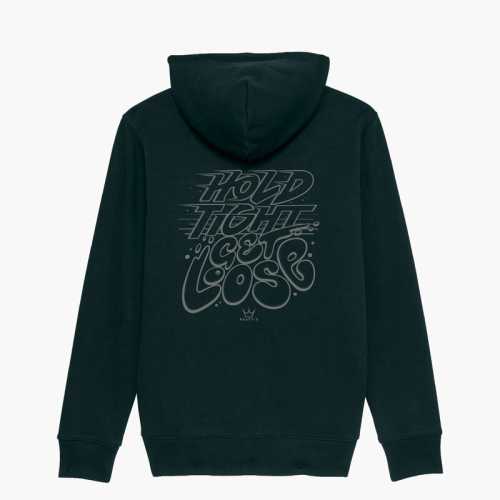 Худи с цип Peaty's Ride Wear Zip – Hold Tight Get Loose, черен, размер S