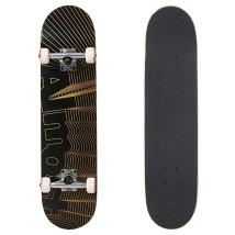 Скейтборд ALMOST Unknown Pleasures FP (черно/златисто)