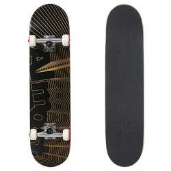 Скейтборд ALMOST Unknown Pleasures FP (черно/златисто)