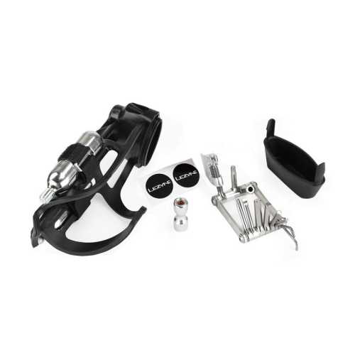 Кутия за съхранение Lezyne Tubeless Flowstorage Loaded – черна