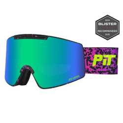 Маска за ски и сноуборд Pit Viper Proform The Low Tai'd (сини/зелени лещи)