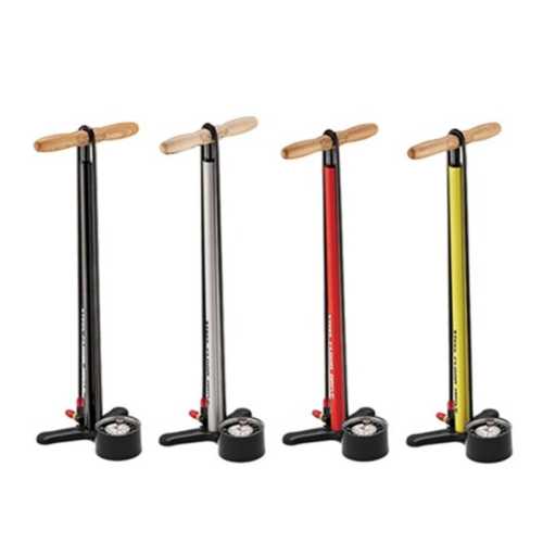 Помпа за велосипед Lezyne Steel Floor Drive 3.5 (жълта)