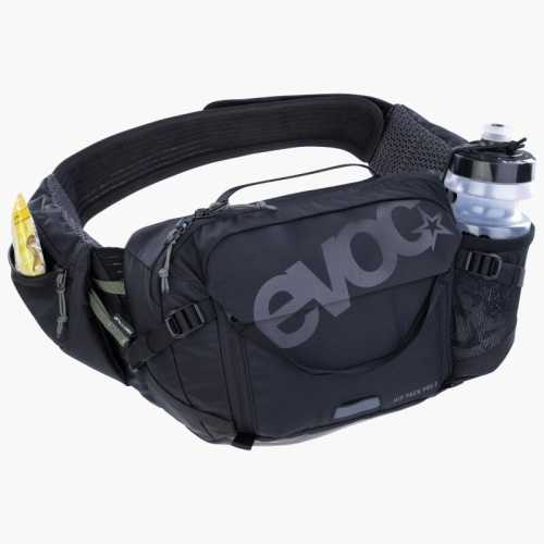 Раница EVOC Hip Pack Pro 3L + 1.5L хидратиращ балон – черна