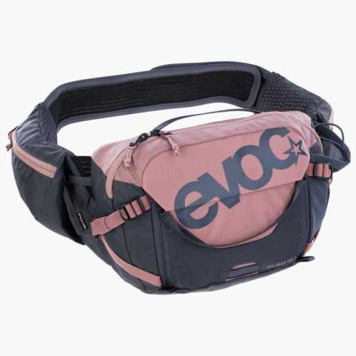 Раница EVOC Hip Pack Pro 3L + 1.5L хидратиращ балон – Dusty Pink / Carbon