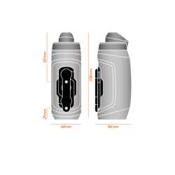 Бутилка за вода FIDLOCK Twist Bottle 590 + Bike Base Черно