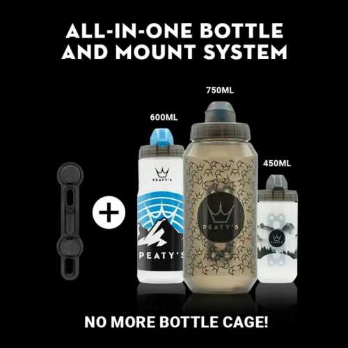 Бутилка за вода Peaty's x Fidlock Lockin 600ml (димна)