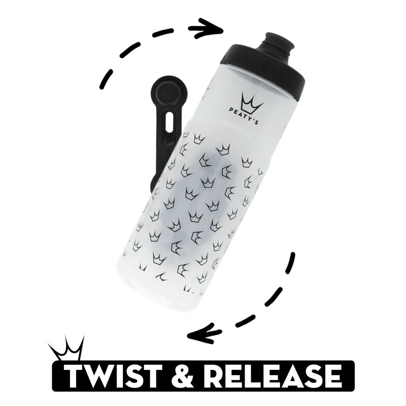 Бутилка за вода Peaty's x Fidlock Lockin 600ml (прозрачно)