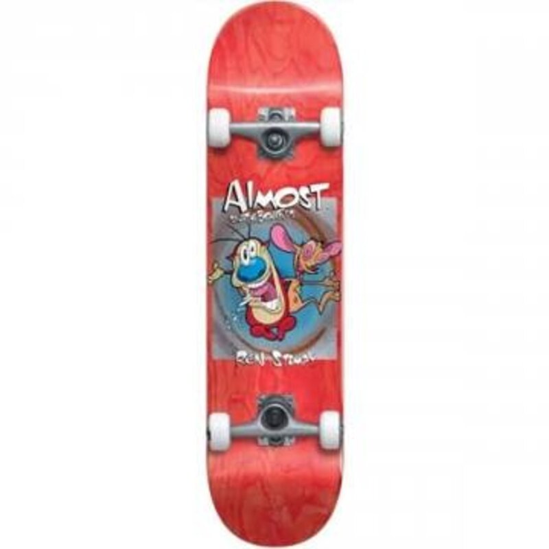 Комpletely скейтборд ALMOST REN & STIMPY BOXED PREMIUM COMPLETE (червен)