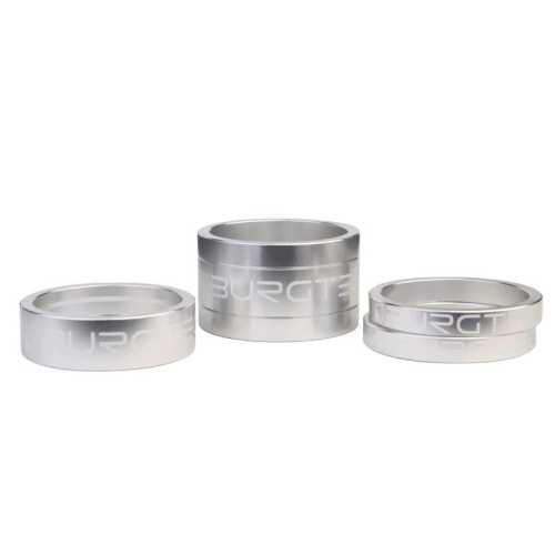 Спейкери BURGTEC Stem Spacers Rhodium Silver
