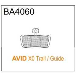 Спирачни накладки BRAKE AUTHORITY BA4060B - AVID SRAM (BURLY)