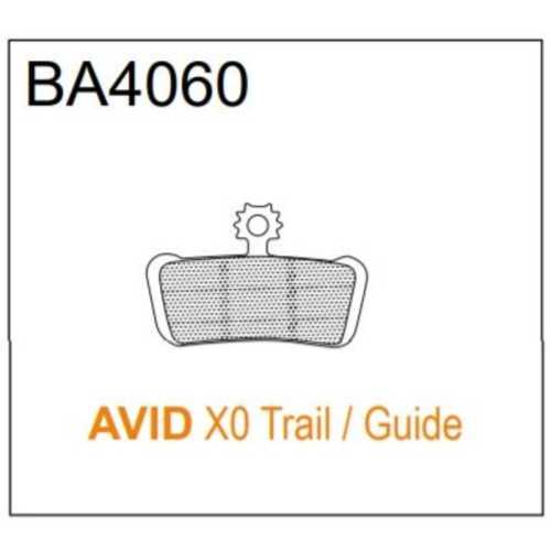 Спирачни накладки BRAKE AUTHORITY BA4060B - AVID SRAM (BURLY)