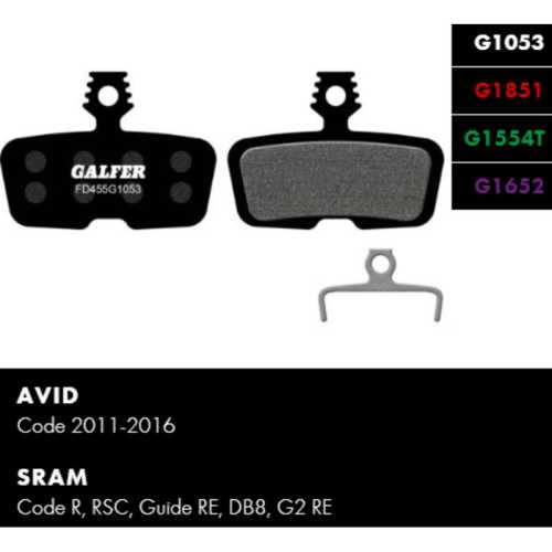 Спирачни накладки GALFER BIKE FD455G1652 E-BIKE