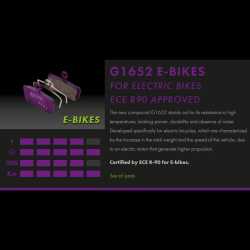 Спирачни накладки GALFER BIKE FD549G1652 E-BIKE (за HAYES и MAGURA)