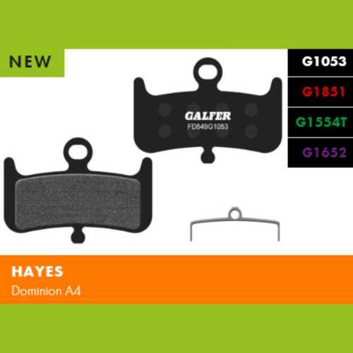 Спирачни накладки GALFER BIKE FD549G1652 E-BIKE (за HAYES и MAGURA)
