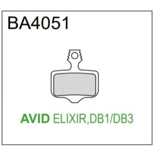 Спирачни накладки BRAKE AUTHORITY BA4051B - SRAM AVID (MTB BURLY)