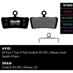 Спирачни накладки GALFER BIKE FD459G1652 E-BIKE