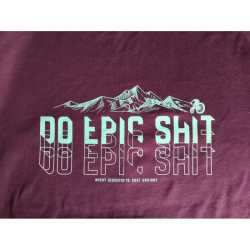 Тениска INVERT Peaks – Eggplant, размер XL