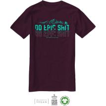 Тениска INVERT Peaks – Eggplant, размер XL