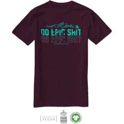 Тениска INVERT Peaks – Eggplant, размер XL