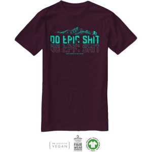 Тениска INVERT Peaks – Eggplant, размер XL