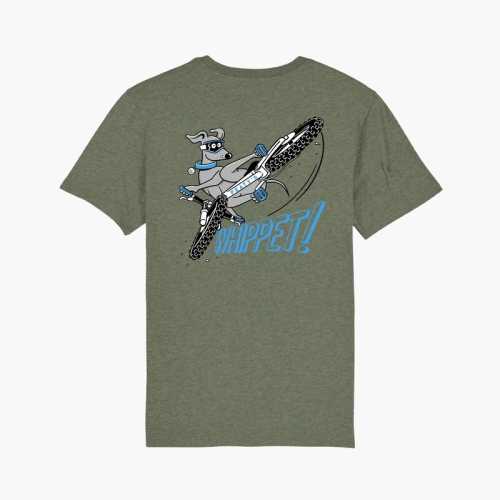 Тениска Peaty's Ride Wear – Whippet / Khaki, размер S