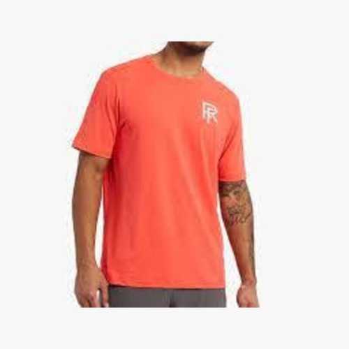 Тениска Race Face Commit – къс ръкав, коралова, размер M