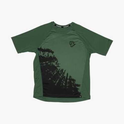 Тениска Race Face Trigger – къс ръкав, цвят Forest, размер S