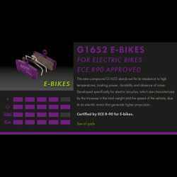 Спирачни накладки GALFER BIKE FD426G1652 E-BIKE