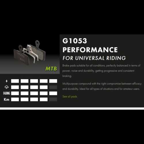 Накладки GALFER BIKE FD531G1053 PERFORMANCE (за FORMULA Cura 4)