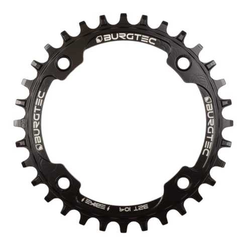 Плоча Race BURGTEC 104mm BCD Inside Fit за E-Bike Steel Thick Thin 34T