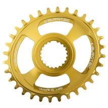 Плоча Race BURGTEC Oval Shimano Direct Mount Thick Thin 32T (Златен)