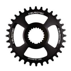 Плоча Race BURGTEC Shimano Direct Mount Thick Thin 28T (черен)