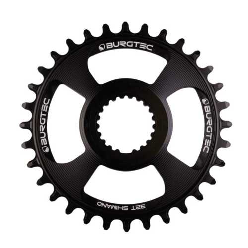 Плоча Race BURGTEC Shimano Direct Mount Thick Thin 28T (черен)