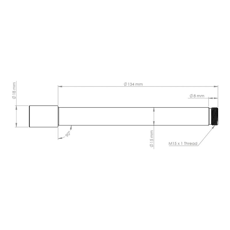Предна проходна ос BURGTEC Öhlins 15x110mm Boost – Race Red (2021+)