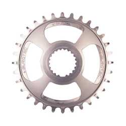 Плоча Race BURGTEC Shimano Direct Mount Thick Thin 34T (Rhodium Silver)