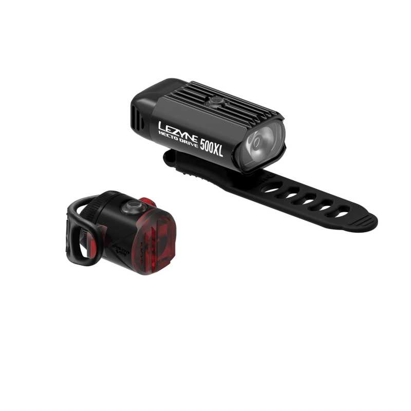 Фар и Стоп за велосипед Lezyne Hecto Drive 500XL / FEMTO USB light pair Black