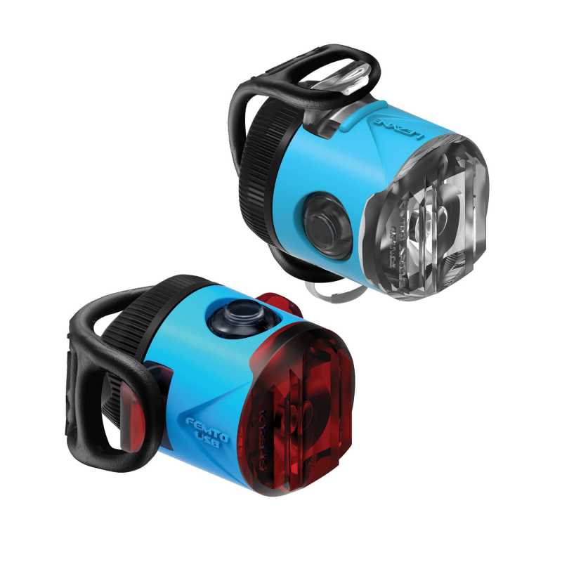 Фар и Стоп за велосипед Lezyne FEMTO usb Drive light pair Blue